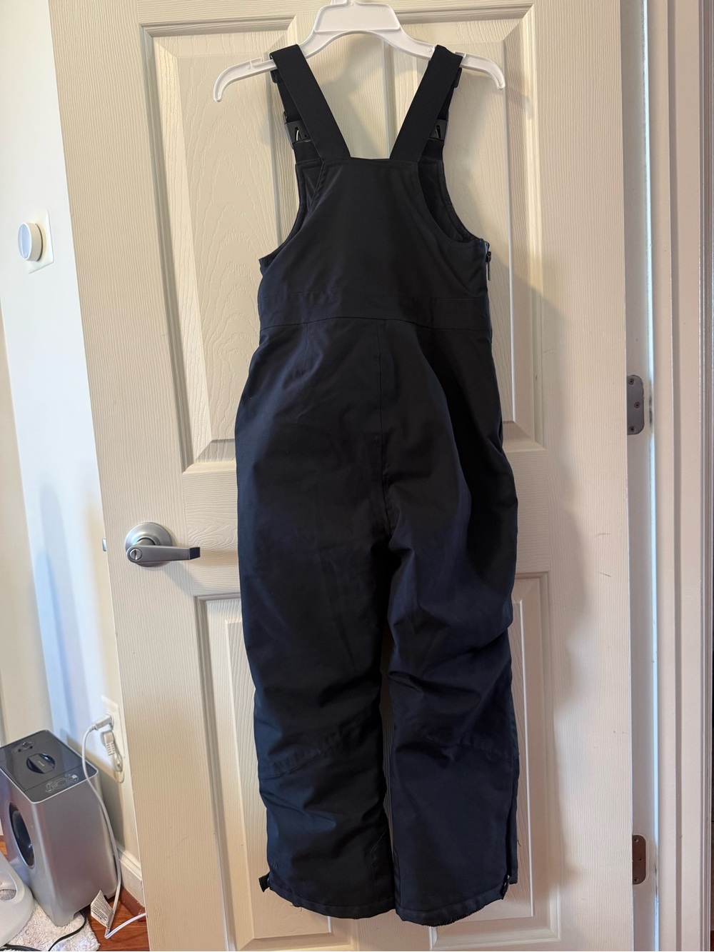 all in motion Black Overalls with Buckle and Adjustable Straps.
